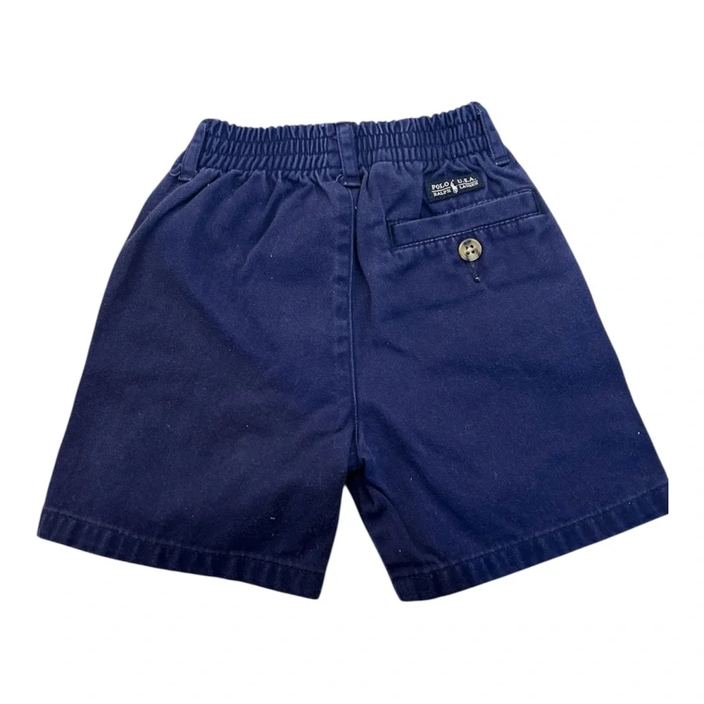 Ralph Lauren Baby Blue Belted Shorts‎ Size 3-6 Months